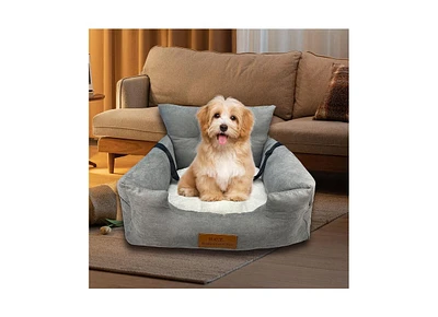 Happycare Tex Suede Fluffy Pet Car Seat