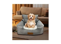 Happycare Tex Suede Fluffy Pet Car Seat