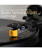 Fluance RT80 Classic High Fidelity Vinyl Turntable Record Player with Audio Technica AT91 Cartridge, Belt Drive, Built-in Preamp, Adjustable Counterwe