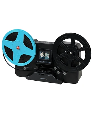 Magnasonic Super 8/8mm Film Scanner, Converts Film into Digital Video, Vibrant 2.3" Screen, Digitize and View 3", 5" and 7" Super 8/8mm Movie Reels (F