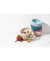 Sperric Toddler Bowls with Suction, Silicone Feeding Set Suction Bowl Lids and Spoons, Bpa Free 0-6 Months Essentials, Extra Strong