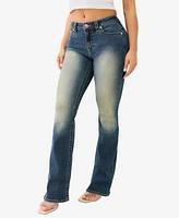 True Religion Women's Becca Bootcut Glitter Spray Jeans