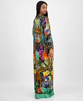 Annia Louisa Women's Paradise Printed Kimono Caftan