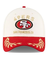 New Era Men's Cream/Scarlet San Francisco 49ers 2025 Nfl Draft 39THIRTY Flex Hat