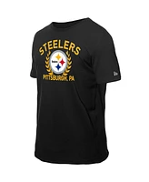 New Era Men's Black Pittsburgh Steelers 2025 Nfl Draft T-Shirt
