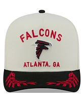 New Era Men's Cream/Black Atlanta Falcons 2025 Nfl Draft A-Frame 9FIFTY Snapback Hat