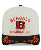New Era Men's Cream/Black Cincinnati Bengals 2025 Nfl Draft A-Frame 9FIFTY Snapback Hat