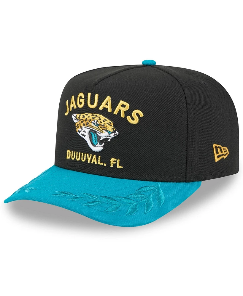 New Era Men's /Teal Jacksonville Jaguars 2025 Nfl Draft A-Frame 9FIFTY Snapback Hat
