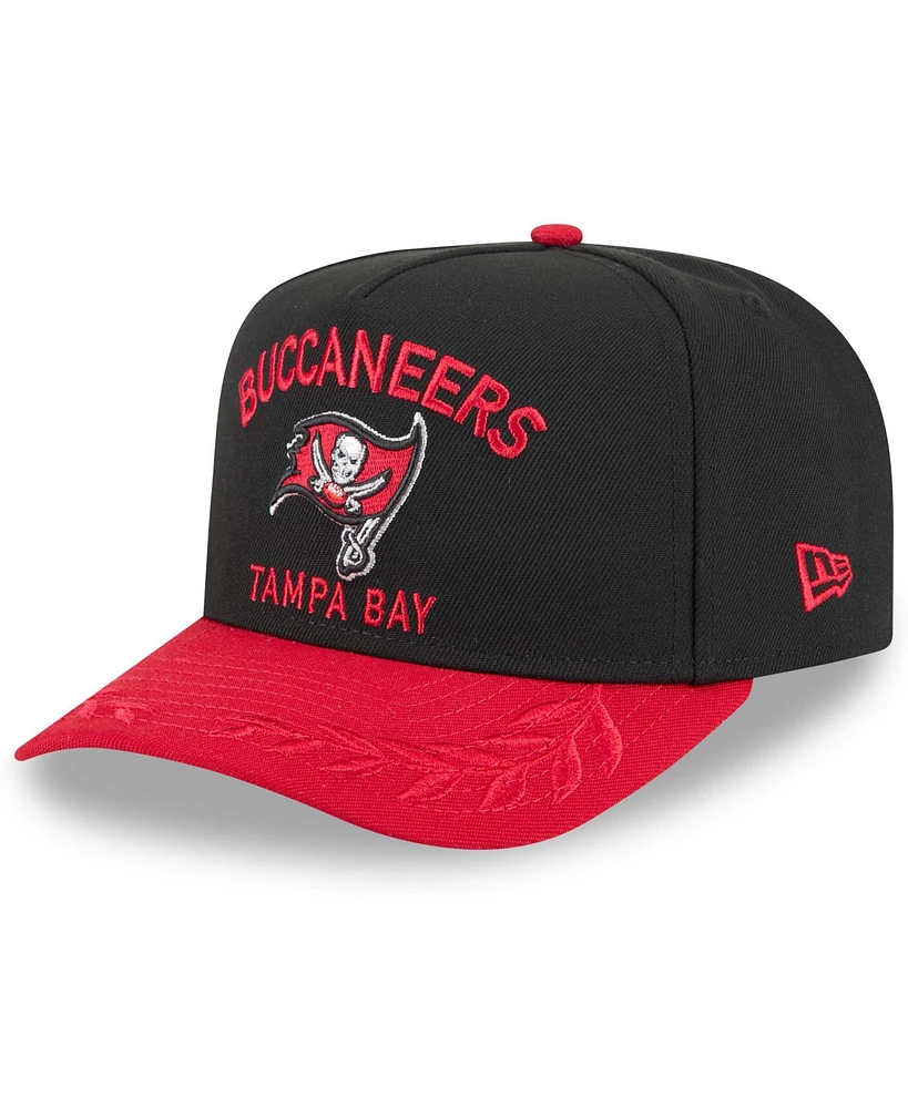 New Era Men's /Red Tampa Bay Buccaneers 2025 Nfl Draft A-Frame 9FIFTY Snapback Hat
