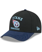 New Era Men's Black/Navy Tennessee Titans 2025 Nfl Draft 9FORTY A-Frame M-Crown Adjustable Hat