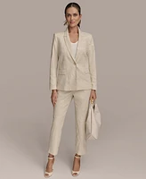 Donna Karan New York Women's Sequin Embellished Linen-Blend Pants