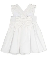 Rare Editions Baby Girls Butterfly Embroidered Dress