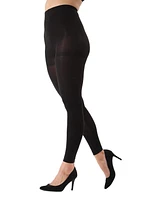 MeMoi Women's Completely Opaque 80 Denier Control Top Footless Tights Mo-343