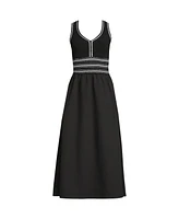 Lands' End Women's Duet Vneck Sweater Dress