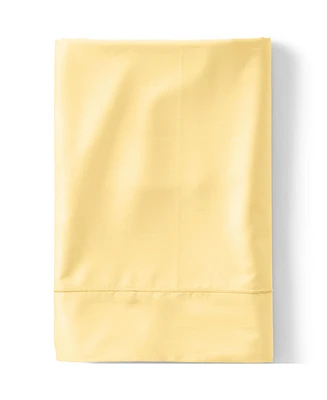 Lands' End 400 Thread Count Premium Supima Cotton No Iron Sateen Flat Bed Sheet