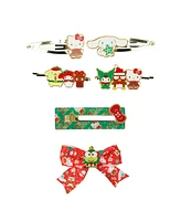 Hello Kitty & Friends Christmas 6-Piece Hair Clip Set