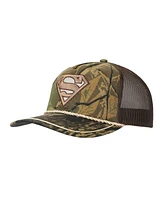 Dc Comics Men's Superman Embroidered Logo Adult Camouflage Retro Trucker Hat