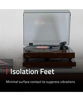 Fluance RT85 Reference High Fidelity Vinyl Turntable Record Player with Ortofon 2M Blue Elliptical Cartridge And Anti-Vibration Wood Isolation Base