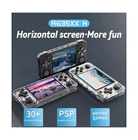 RG35xx h Retro Game Emulator 35xxh with a 128G Card Pre-Loaded Games 3.5'' Ips Screen Supports 5G WiFi Bluetooth Hdmi and Tv Output