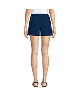 Lands' End Women's Poplin High Rise Pull On 5" Shorts
