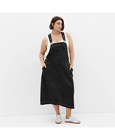 City Chic Plus Pinafore Midi Dress