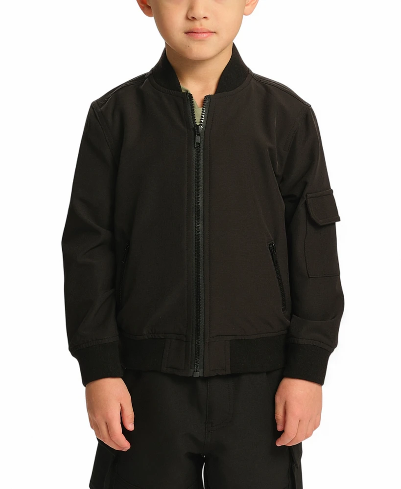 Sovereign Code Toddler Boys 4-Way Stretch Varsity Jacket