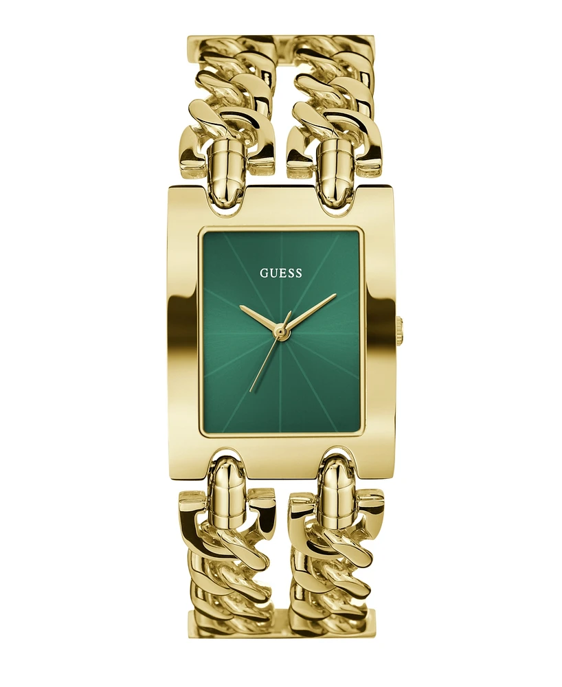 Guess Women's Analog Gold-Tone Stainless Steel Watch, 28mm