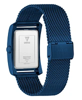 Guess Men's Analog Blue Mesh Watch, 34mm
