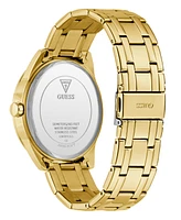 Guess Men's Analog Gold-Tone Stainless Steel Watch, 44mm