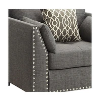 Linen Upholstered Armchair – Perfect for Living Room or Bedroom
