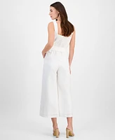 T Tahari Women's Sweetheart-Neck Wide-Leg Jumpsuit