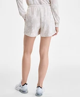 Nike Women's Printed Mid-Rise Pull-On Terry Shorts