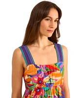 Vince Camuto Women's Sleeveless Tiered Floral Mini Dress