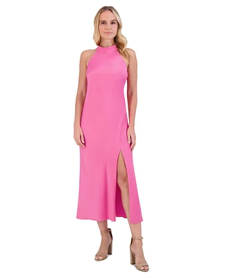 Vince Camuto Women's Tie-Back Front-Slit Sleeveless Dress