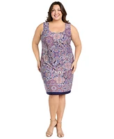 R & M Richards Plus Scoop-Neck Dress Jacket
