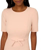 Adrianna Papell Women's Mini Bow-Front Sheath Dress