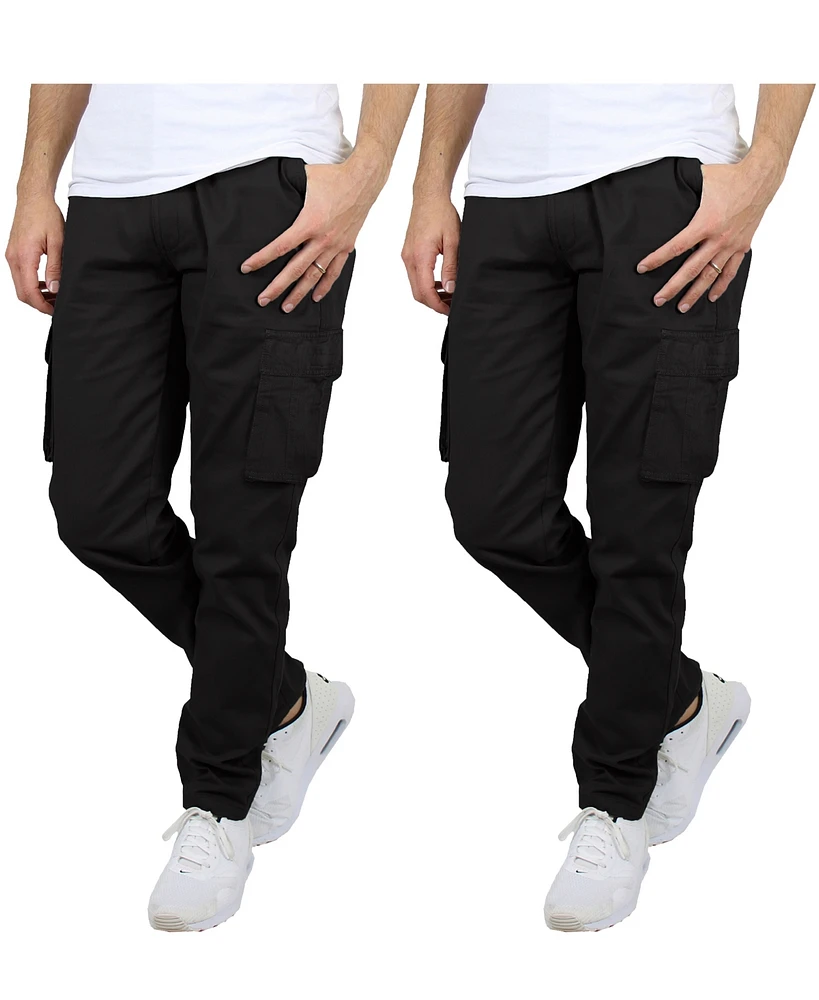 Blu Rock Men's -Pack Flex Stretch Cargo Pants