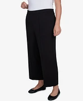 Alfred Dunner Plus Natural Instinct Flat Front Relaxed Pull On Ankle Pants