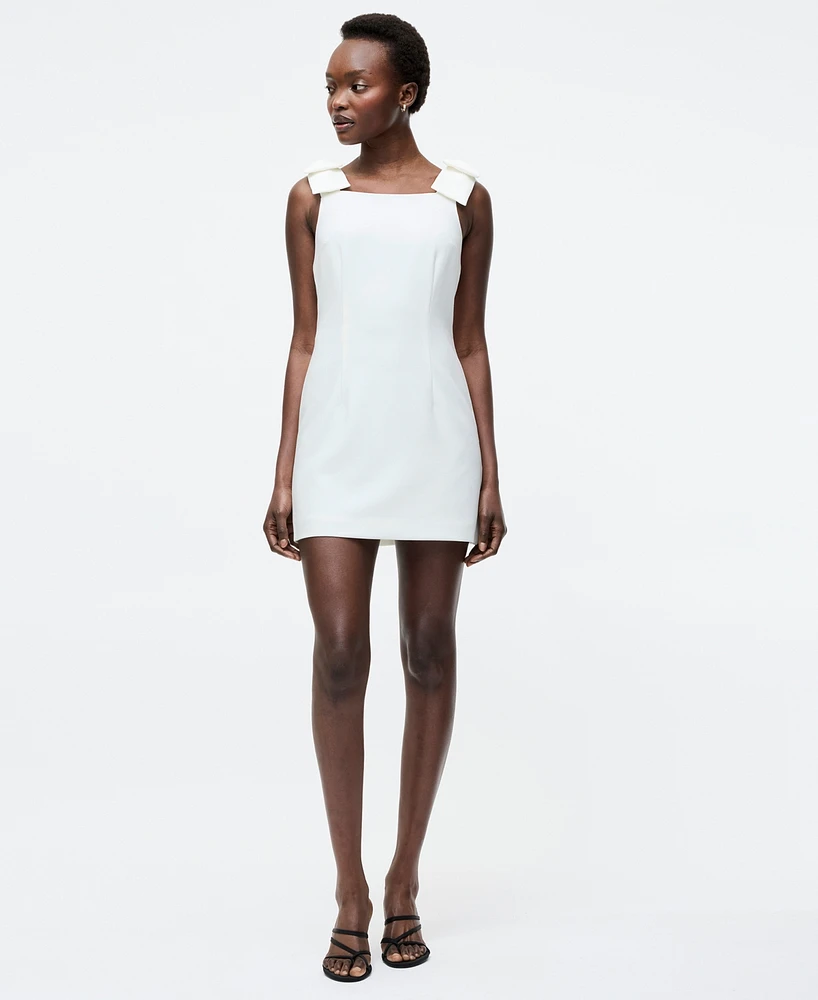 French Connection Women's Whisper Bow Strap Mini Dress