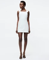 French Connection Women's Whisper Bow Strap Mini Dress