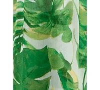 Bcx Juniors' Leaf-Print Ruffled Chiffon Dress