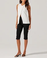 Astr the Label Women's Sonja Textured Asymmetric Vest