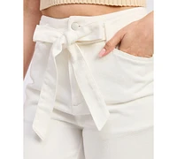 En Saison Women's Courtney Scallop-Hem Pants
