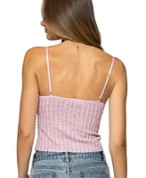 Edikted Women's Aryah Ruffled Tank Top