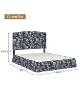 Modern Justus Upholstered Platform Bed-qb
