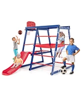 Multi-Function 7-in-1 Metal Climbing Set for Kids Ages 3 to 7 Years