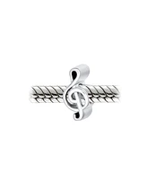 Bling Jewelry Sterling Silver G Clef Musician Charm Bead European Bracelets