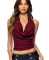 Edikted Women's Kia Cowl Neck Knit Top