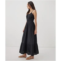 Pact Women's Organic Cotton Coastal Double Gauze Cami Maxi Dress