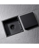 6 Inch Stainless Steel Square Shower Drain with Strainer